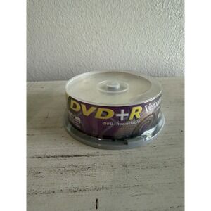 NEW SEALED Pack of 25 Verbatim DVD+R 4.7 GB .4X Speed